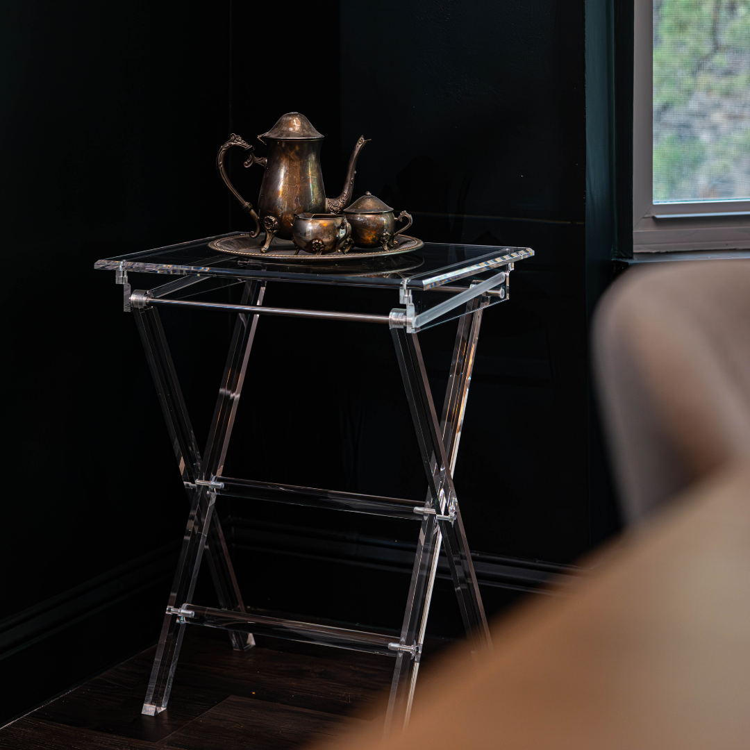 Clarté Acrylic Folding Table