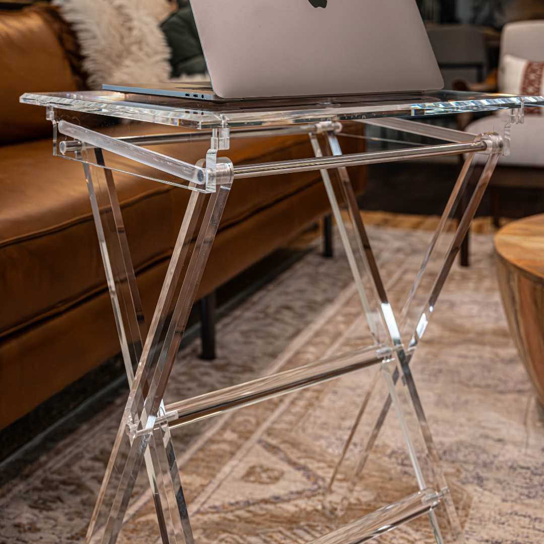 Clarté Acrylic Folding Table