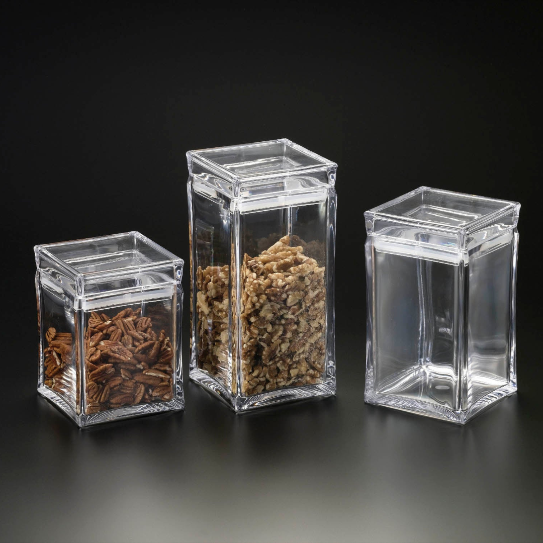 Square Canisters with Lids