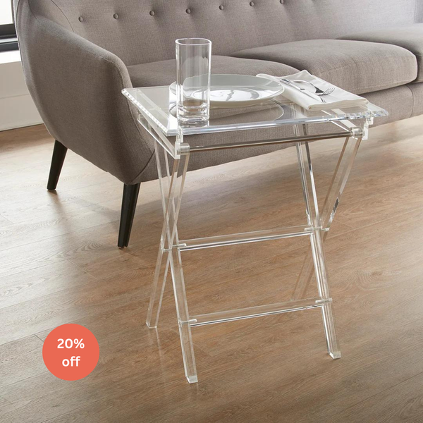 Clarté Acrylic Folding Table