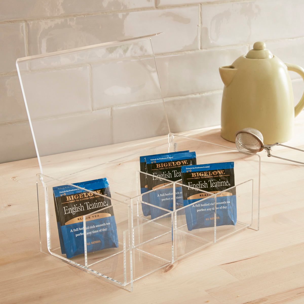 6-Compartment Tea Bag Box