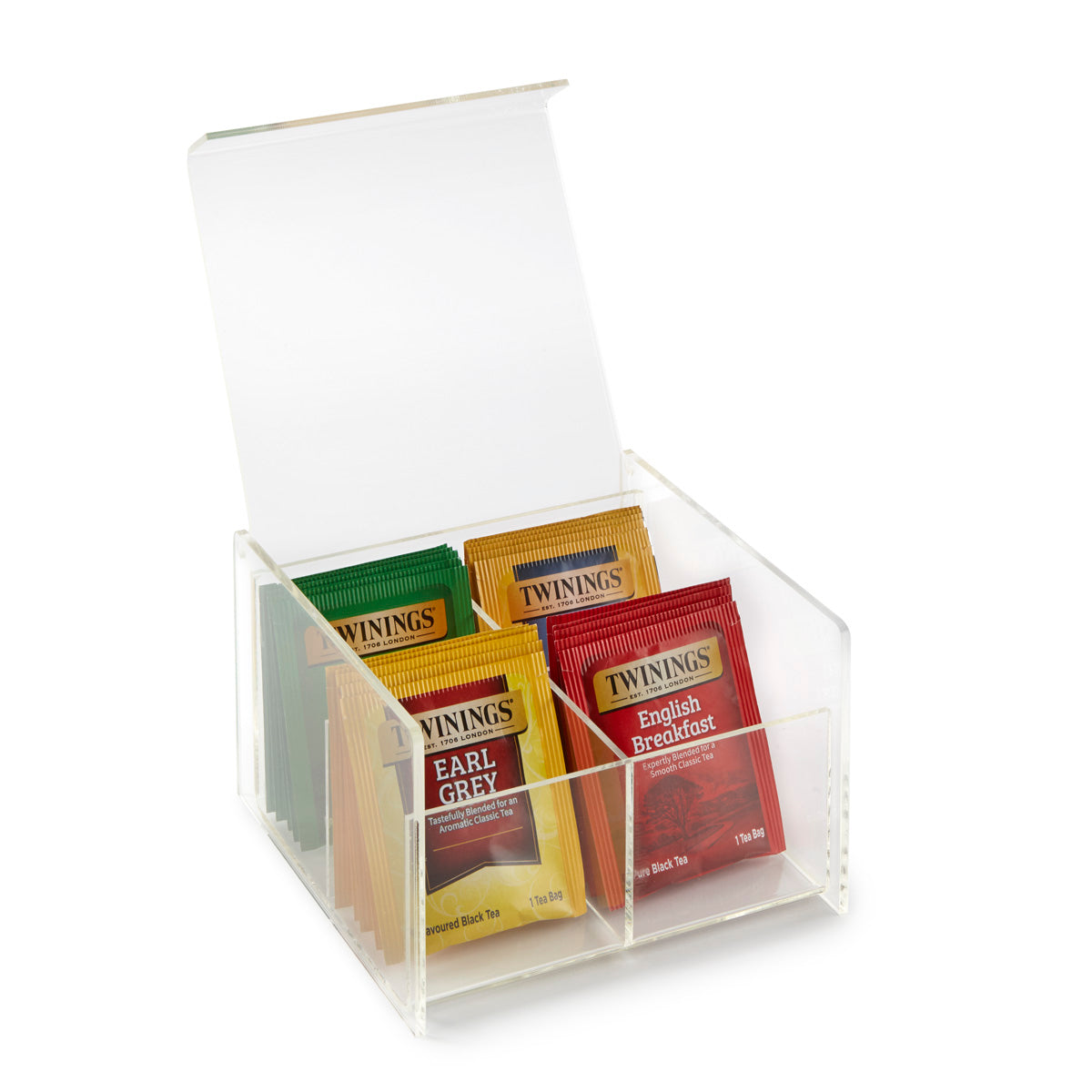 4-Compartment Tea Bag Box