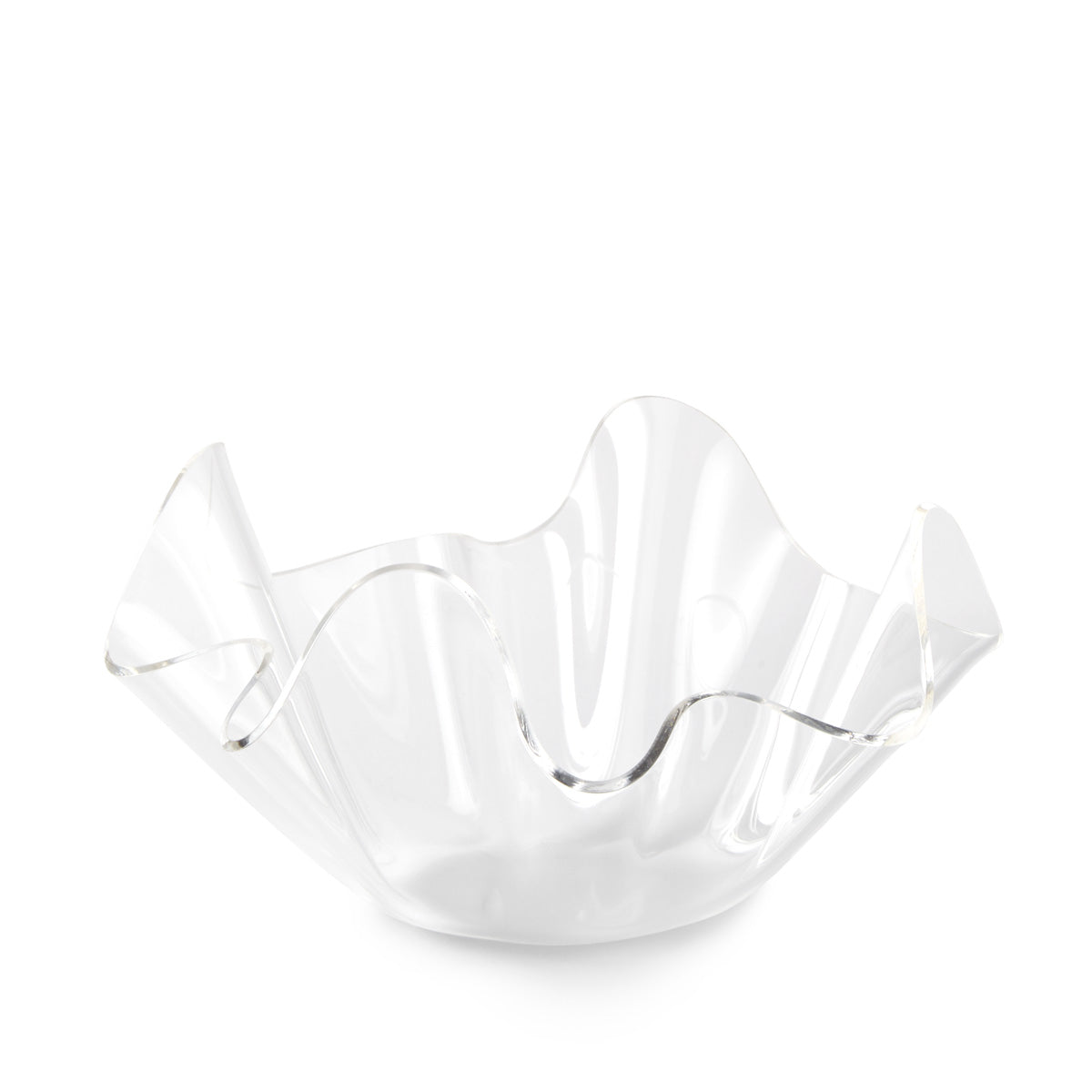 8" Ruffle Shaped Fruit and Snack Bowl