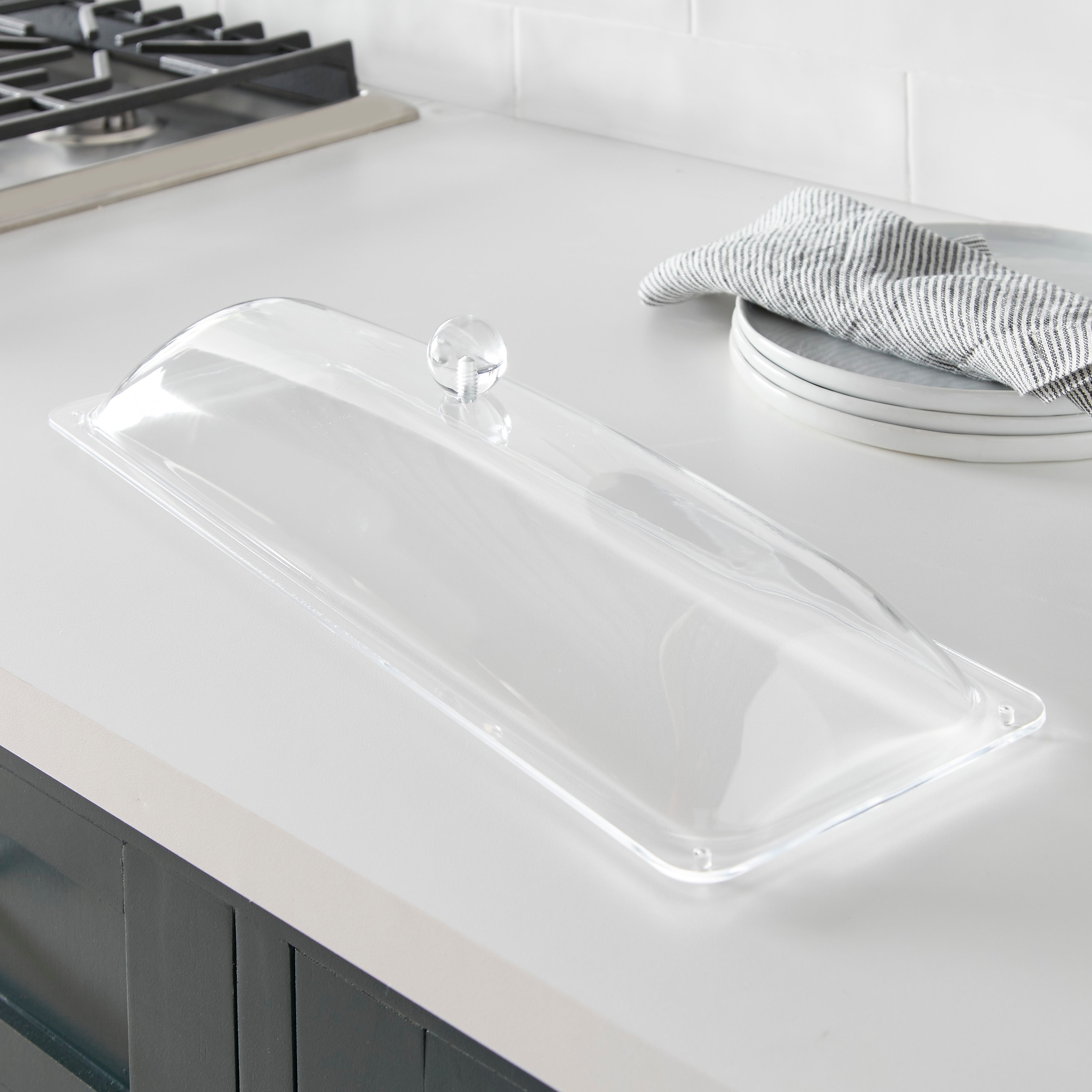 Long Rectangular Serving Tray and Cover