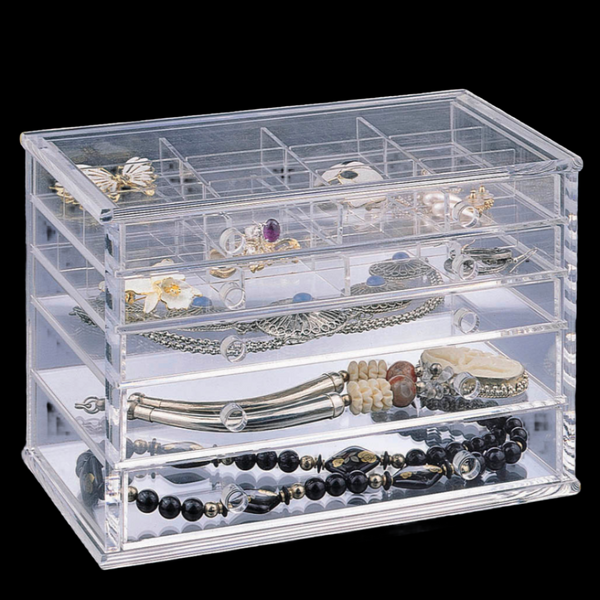 5-Drawer Jewelry Box (Including Dividers For Top 2 Drawers)