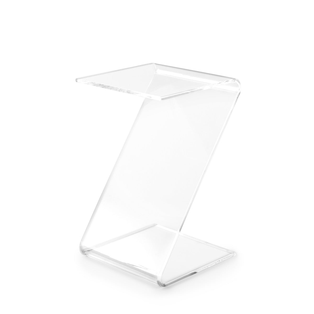 Clarté Acrylic Z-Shaped End Table