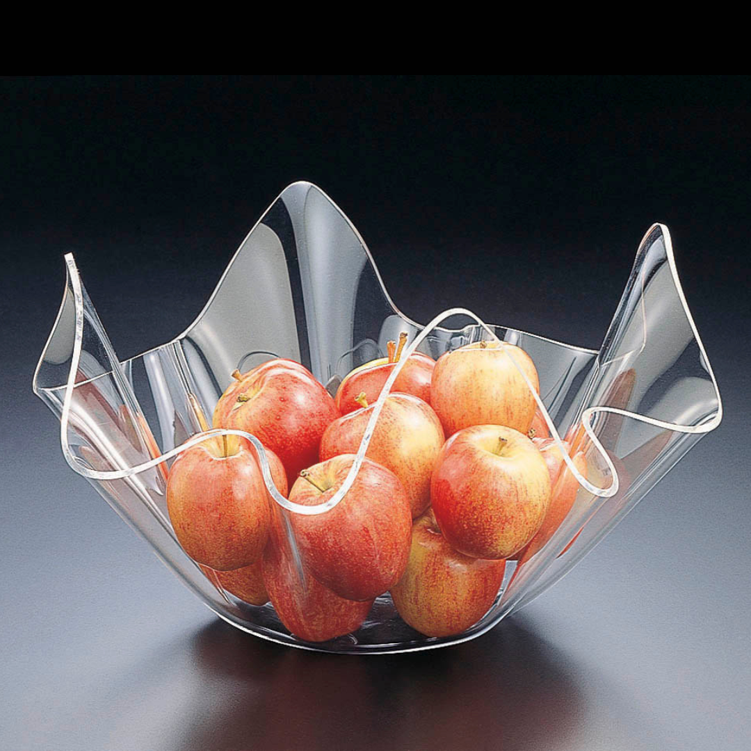 16" Ruffle Shaped Fruit and Salad Bowl