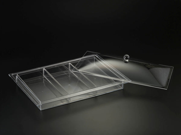 Rectangle Tray W/ Cover (Compartment Trays Not Available)