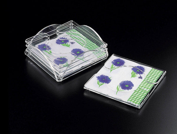 Double Fold Cocktail Napkin Coater W/ Holder (4/Set)