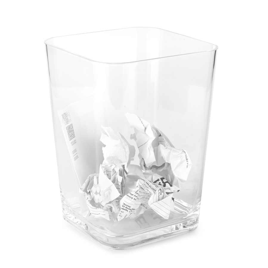 Acrylic Wastebasket Trash Can