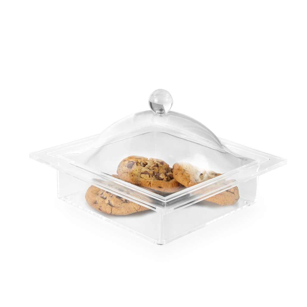 Square Tray with Domed Cover