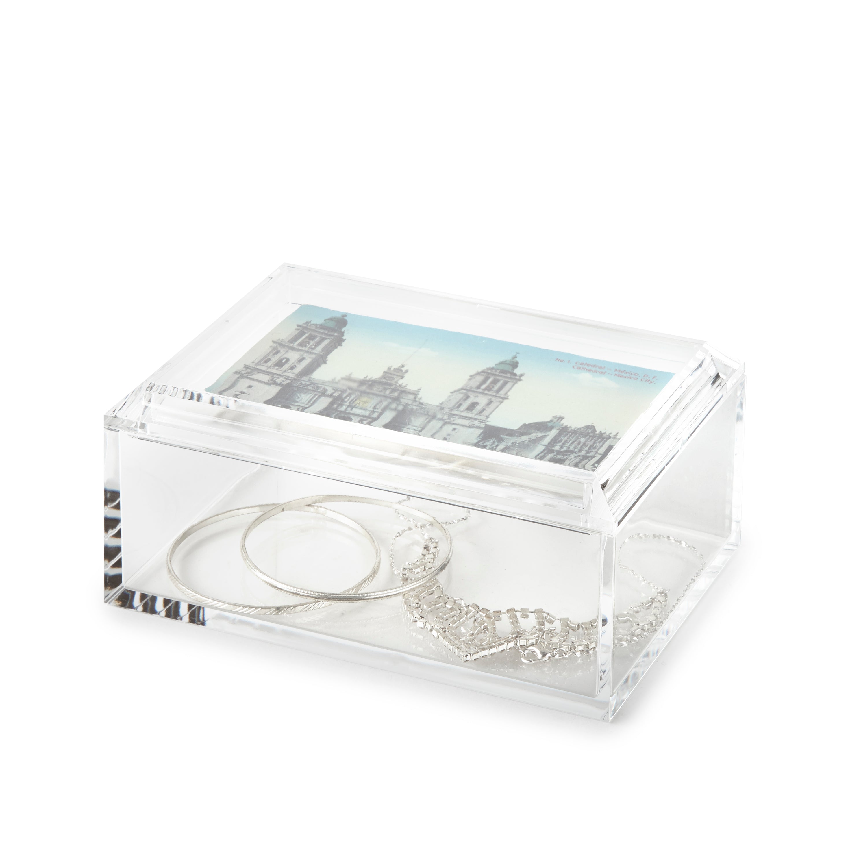 Rectangular Box W/ 4X6 Photo Frame Lid