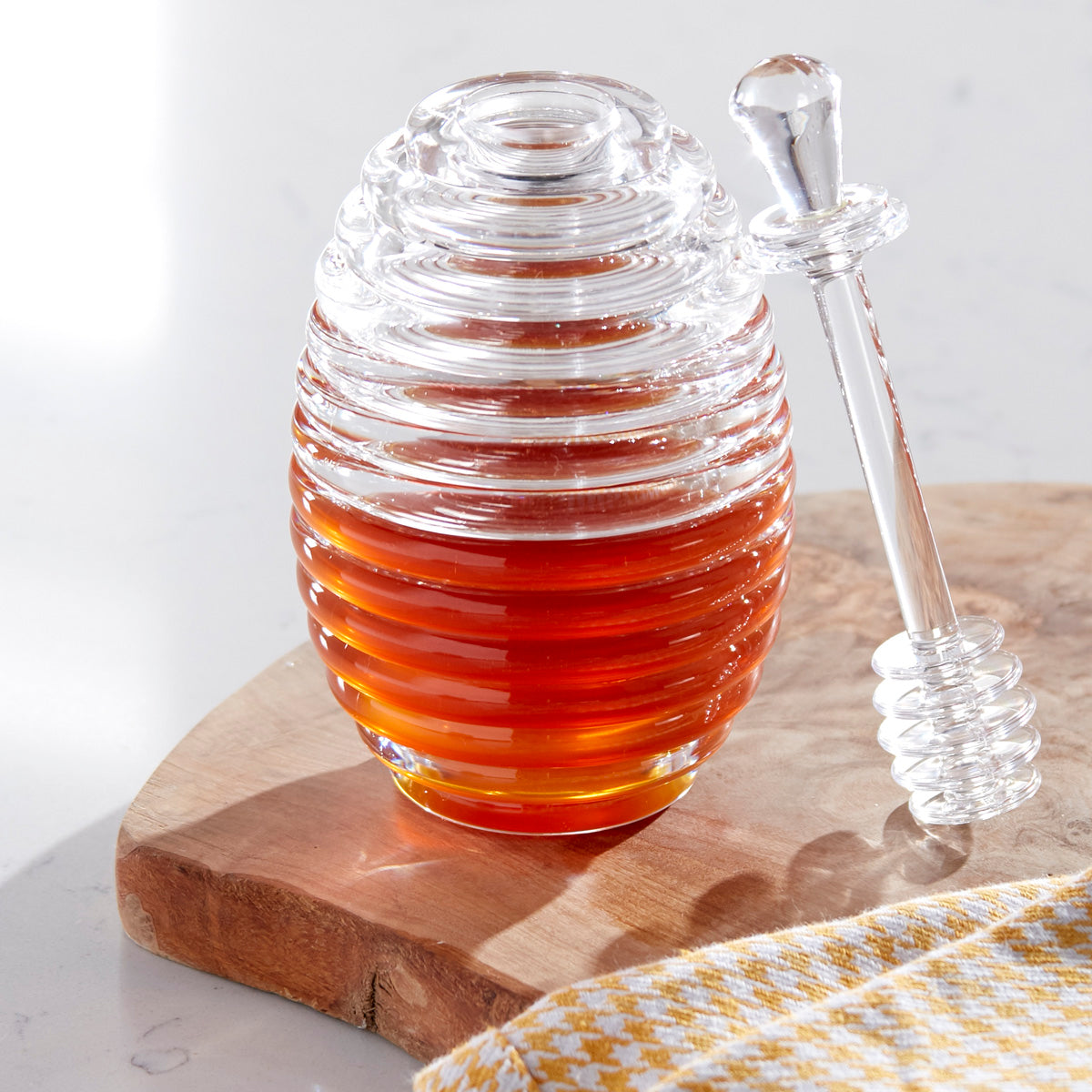 Honey Jar W/ Server