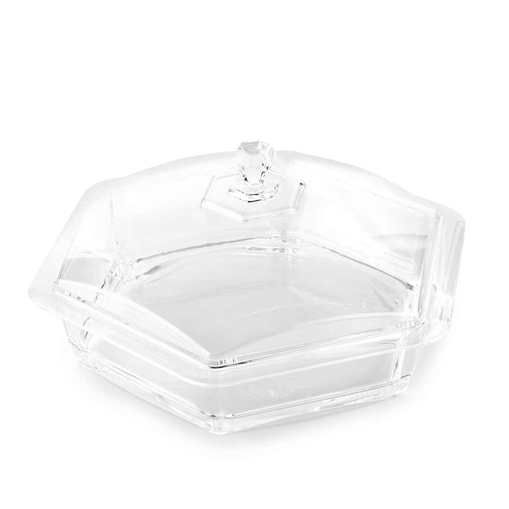 Hexagon Serving Tray With Lid