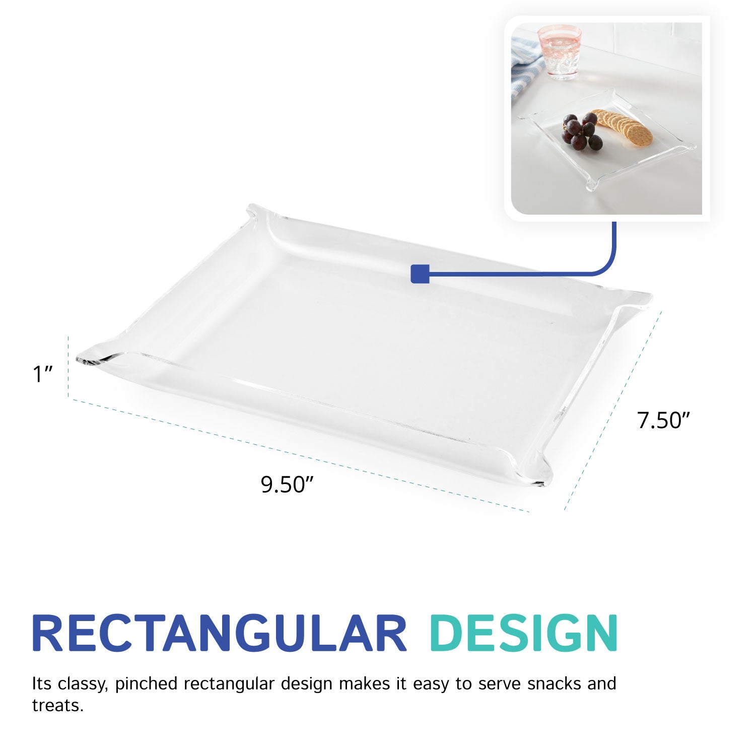 Multi-Use Rectangle Valet Tray