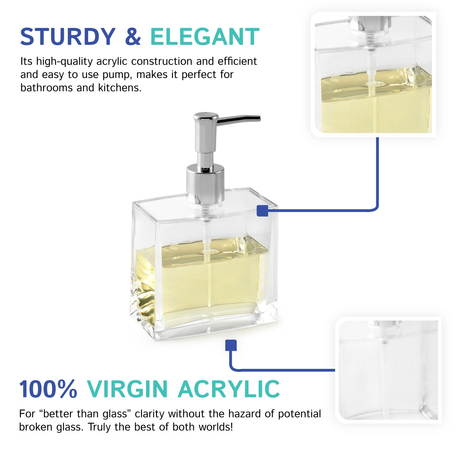 Rectangular Soap Dispenser