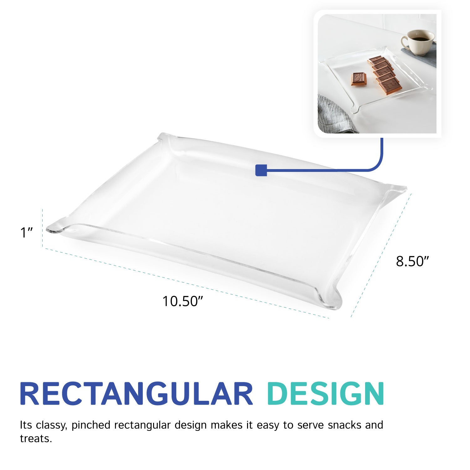 Multi-Use Rectangle Valet Tray