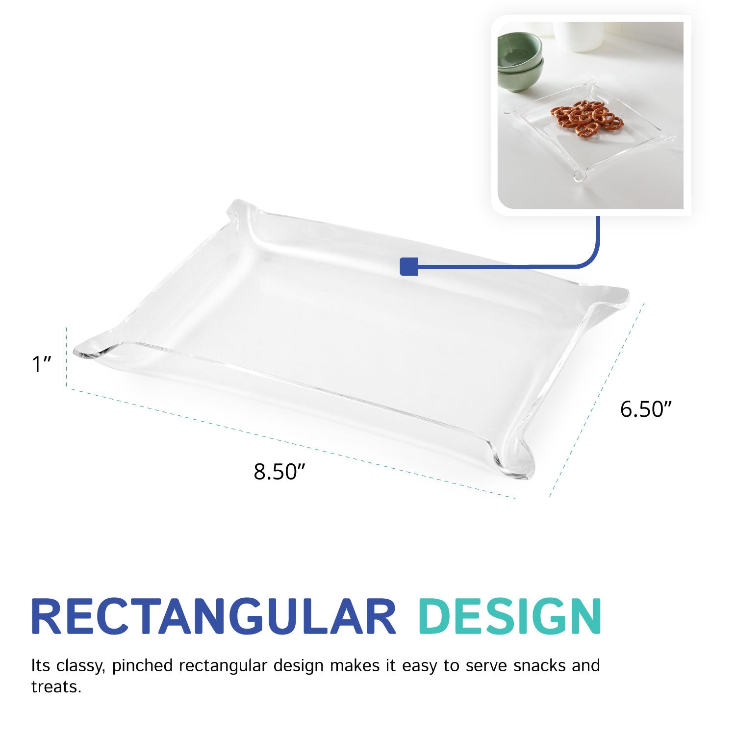 Multi-Use Rectangle Valet Tray