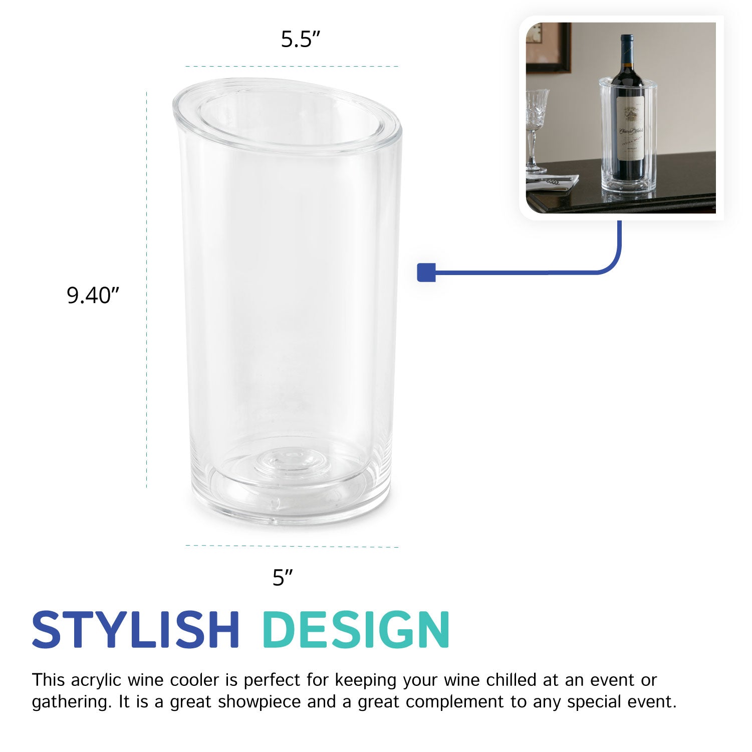 Double Wall Wine Cooler (H-1169)