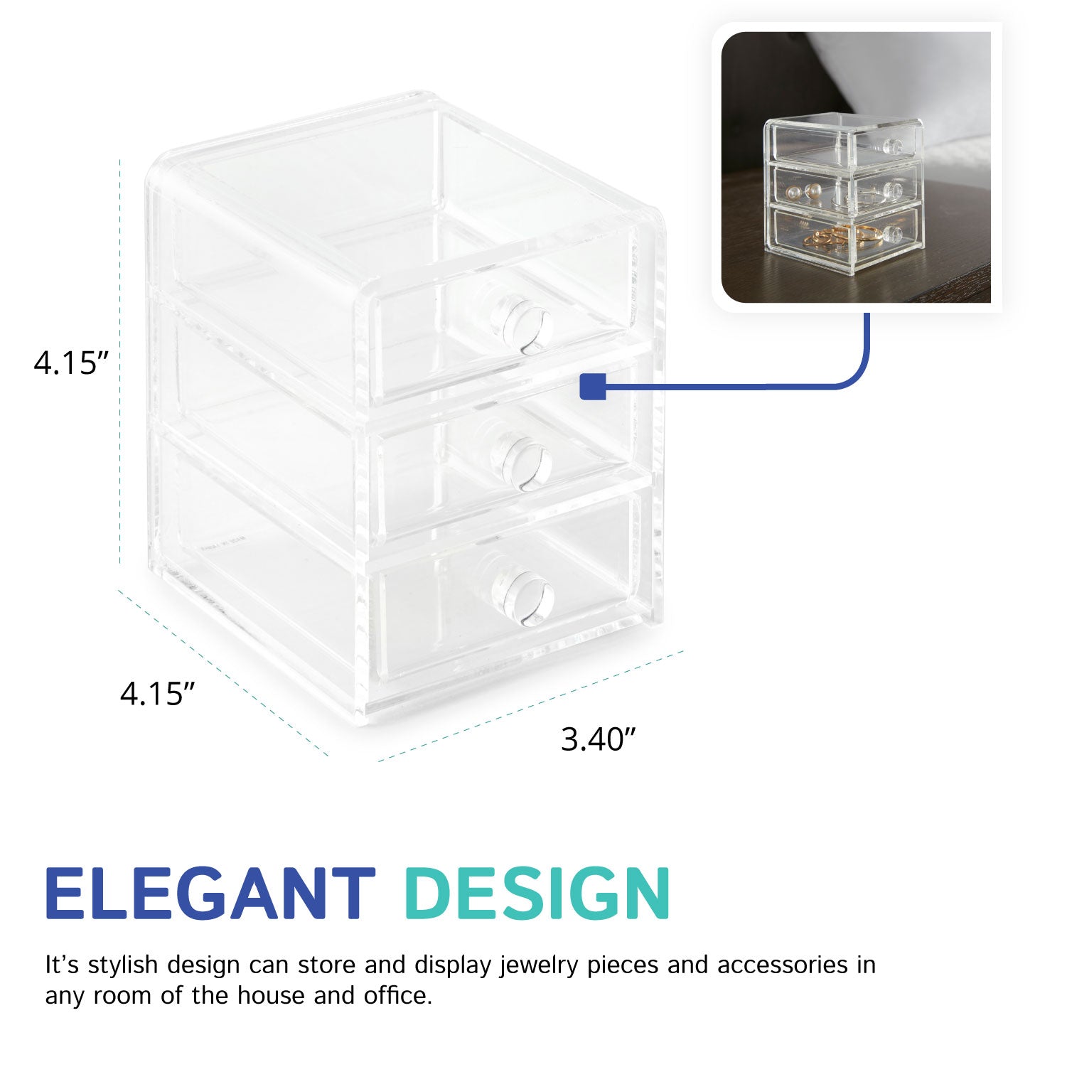 Medium 3-Drawer Chest