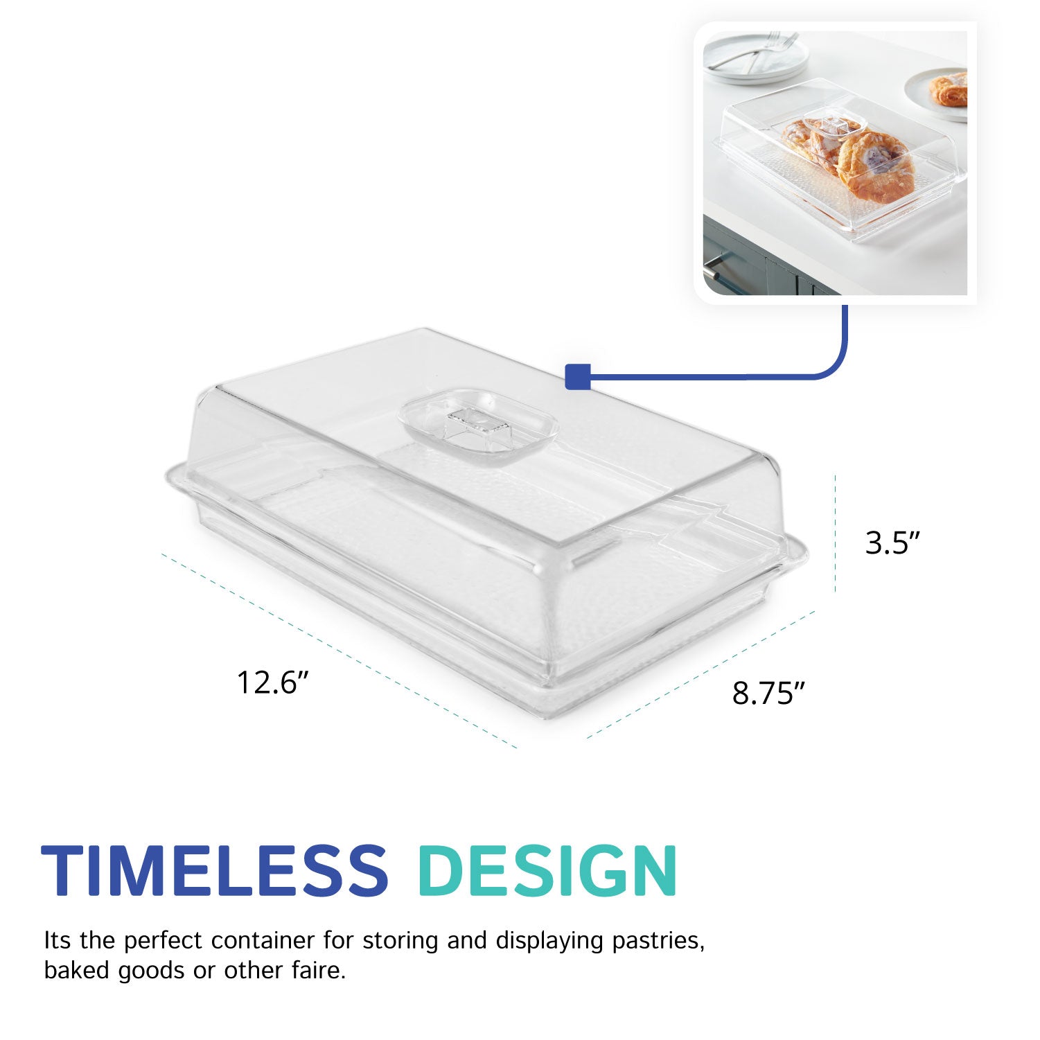 Pastry Tray W/ Cover (Set)