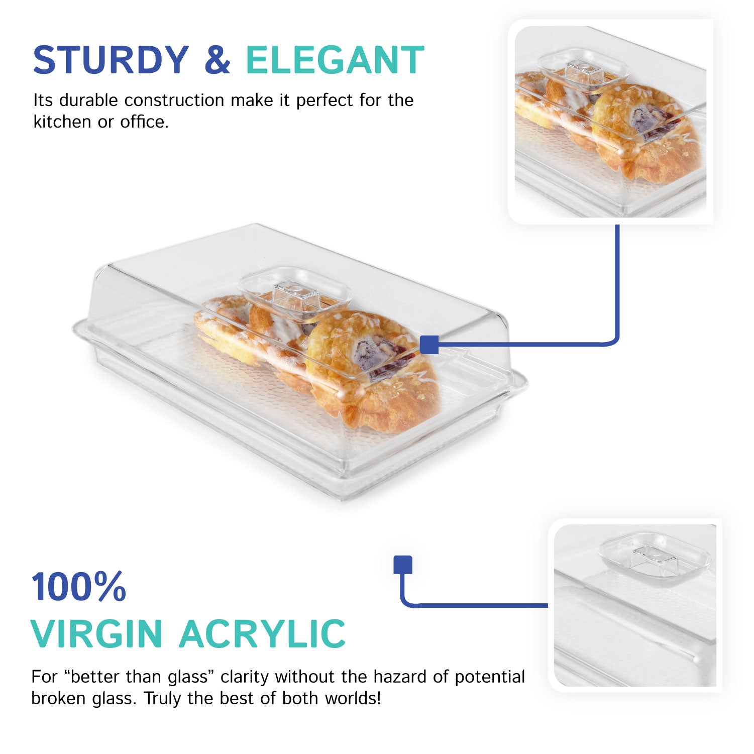 Pastry Tray W/ Cover (Set)